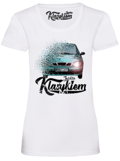 Jeżdżę Klasykiem DAEWOO LANOS -  koszulka damska - 9