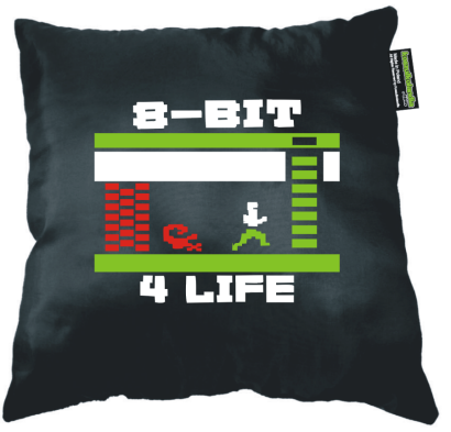 8-bit 4 life - poduszka czarna