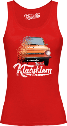 Jeżdżę klasykiem Zaporożec - top damski 