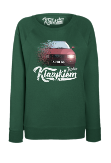 Jeżdzę klasykiem Audi 80 - bluza damska standard butelkowa