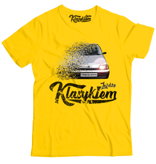 Jeżdżę klasykiem CINQUECENTO - koszulka męska żółta