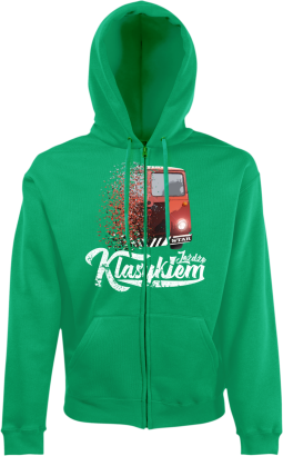 Jeżdżę klasykiem STAR - bluza męska kaptur na zamek