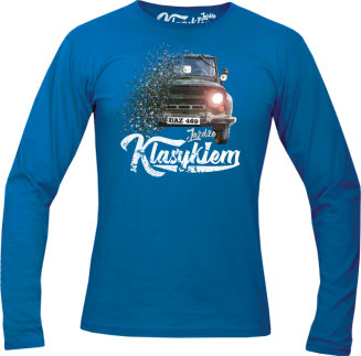 Jeżdżę klasykiem UAZ 469 -  longsleeve męski niebieski