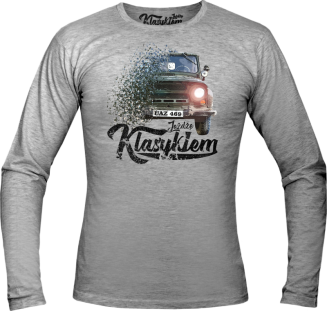 Jeżdżę klasykiem UAZ 469 -  longsleeve męski melanż