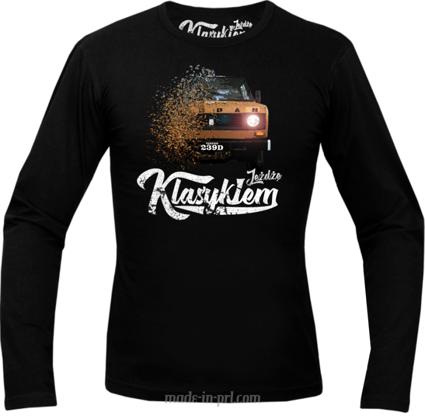 Jeżdżę klasykiem TARPAN - longsleeve męski 3