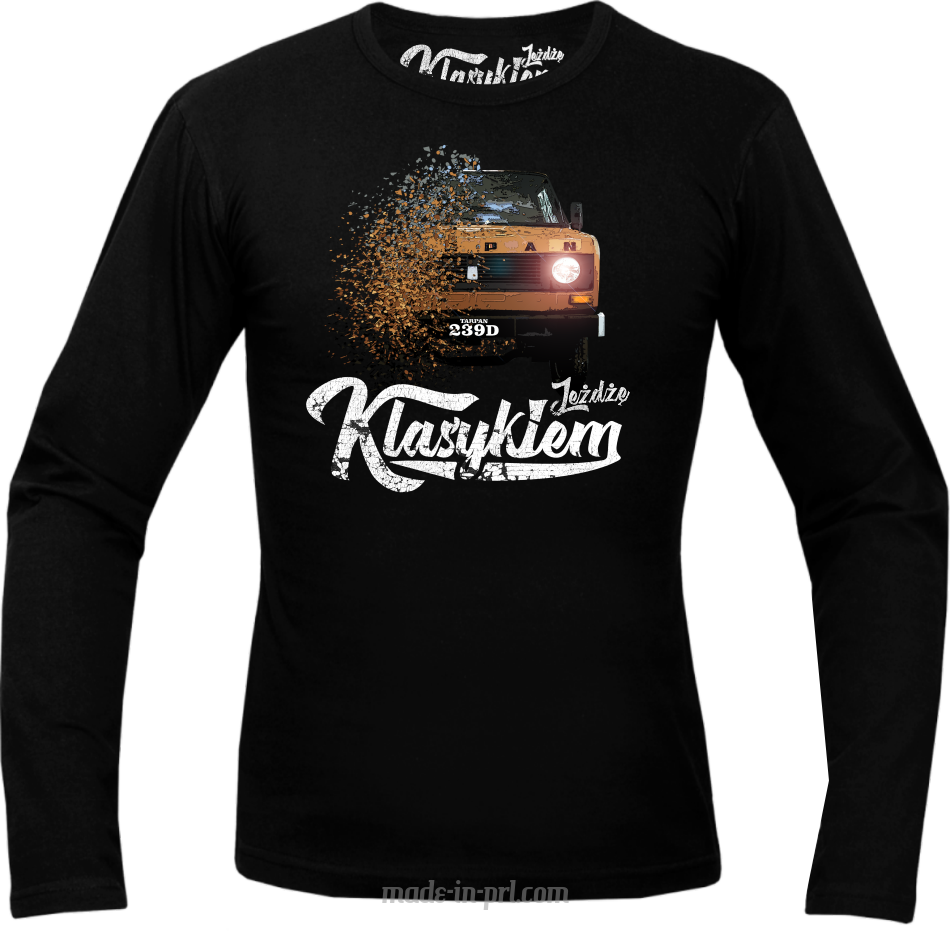 Jeżdżę klasykiem TARPAN - longsleeve męski 3