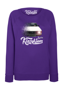 Jeżdżę klasykiem Moskvich 2141 - bluza damska standard fioletowa
