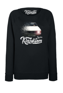 Jeżdżę klasykiem Moskvich 2141 - bluza damska standard czarna
