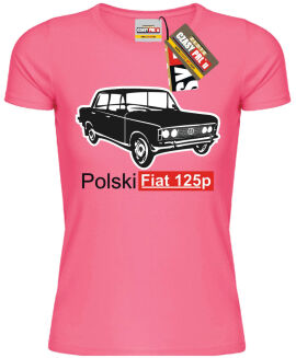 Duży Fiat 125p - koszulka damska - 3