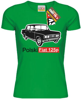 Duży Fiat 125p - koszulka damska - 6