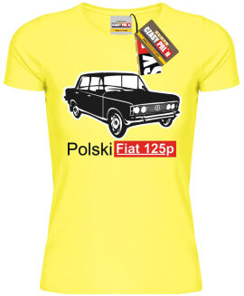 Duży Fiat 125p - koszulka damska - 7