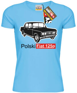 Duży Fiat 125p - koszulka damska - 8