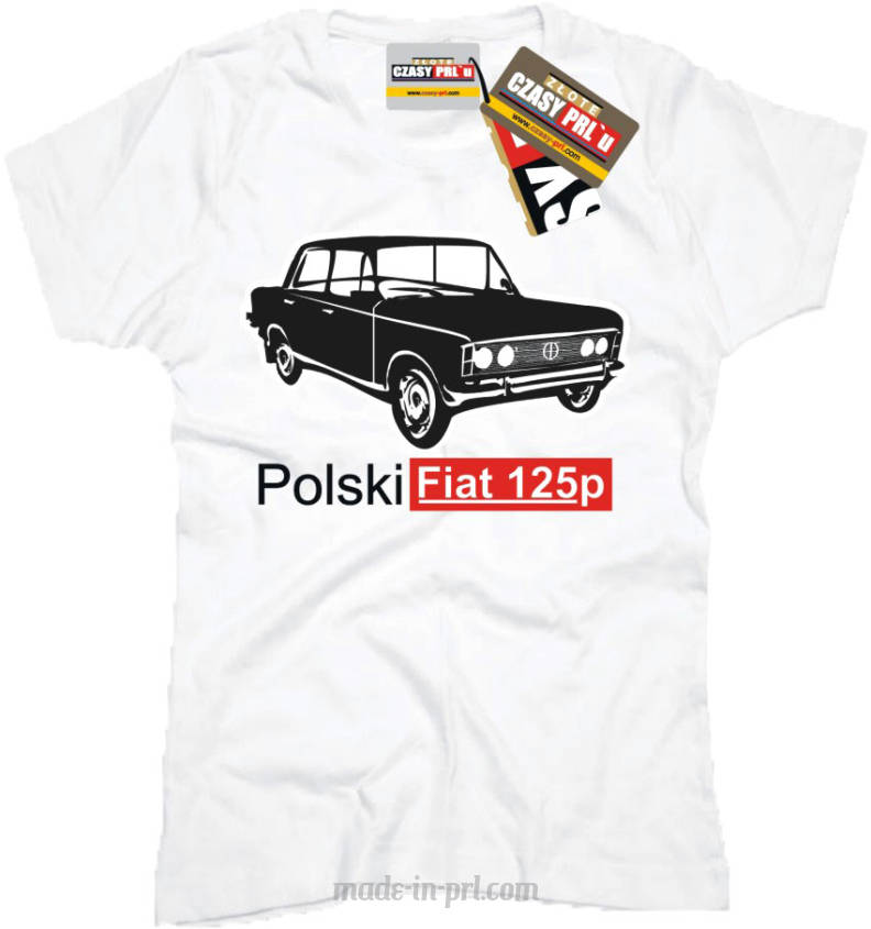 Duży Fiat 125p - koszulka damska 
