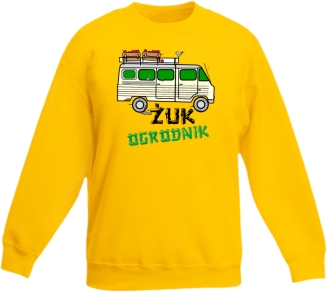 Żuk Ogrodnik Wektor - Bluza dziecięca standard bez kaptura żółta