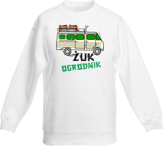 Żuk Ogrodnik Wektor - Bluza dziecięca standard bez kaptura biała