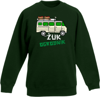 Żuk Ogrodnik Wektor - Bluza dziecięca standard bez kaptura zielona