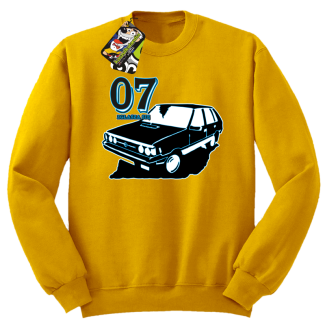 07 zgłasza się Polonez Borewicz Wektor - bluza męska standard żółta