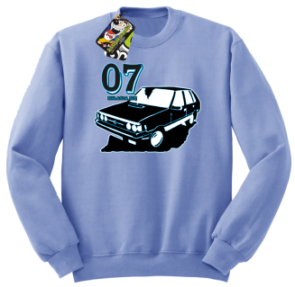 07 zgłasza się Polonez Borewicz Wektor - bluza męska standard błękitna