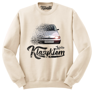 Jeżdżę klasykiem CINQUECENTO - bluza męska standard beżowy