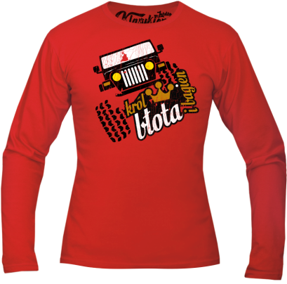 Król błota i bagien Auto Terenowe - longsleeve męski