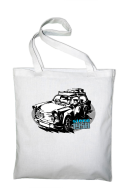 Trabant since 1958 Wakacje - torba zakupowa bawełniana biała