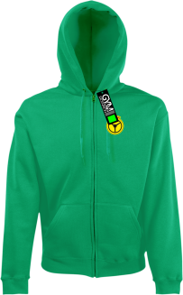 PKS małe logo - bluza męska kaptur na zamek  - 3