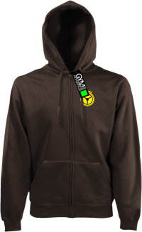 PKS małe logo - bluza męska kaptur na zamek 