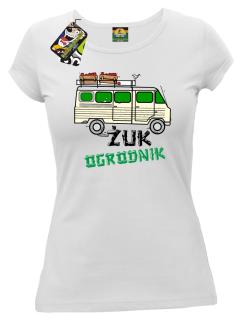 Żuk Ogrodnik Wektor - koszulka damska biała