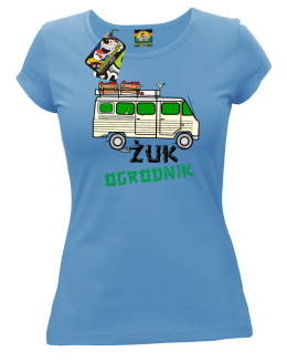 Żuk Ogrodnik Wektor - koszulka damska błękitna