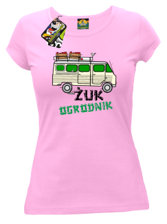 Żuk Ogrodnik Wektor - koszulka damska różowa
