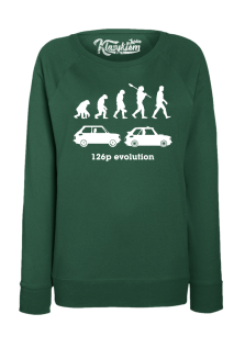 126p Evolution - bluza damska standard butelkowa