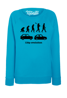 126p Evolution - bluza damska standard turkusowa