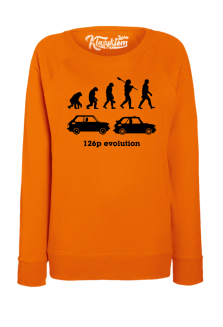 126p Evolution - bluza damska standard pomarańczowa