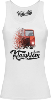 Jeżdżę Klasykiem Star Auto - top damski biały