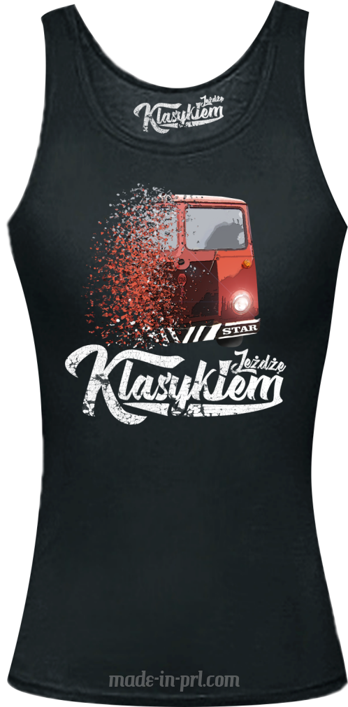 Jeżdżę Klasykiem Star Auto - top damski czarny