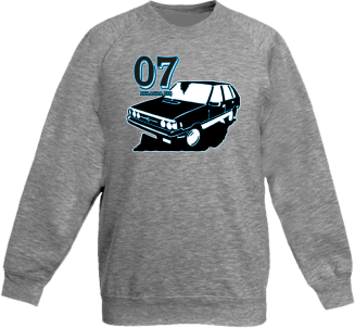 07 zgłasza się Polonez Borewicz Wektor - Bluza dziecięca standard bez kaptura melanżowa
