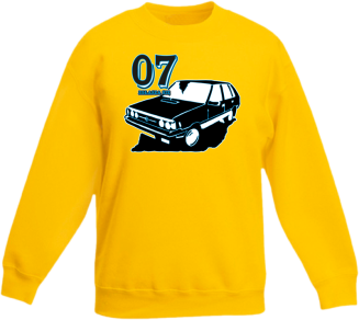 07 zgłasza się Polonez Borewicz Wektor - Bluza dziecięca standard bez kaptura żółta