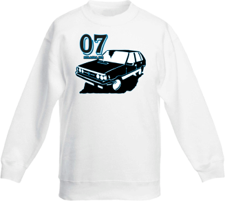 07 zgłasza się Polonez Borewicz Wektor - Bluza dziecięca standard bez kaptura biała