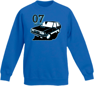 07 zgłasza się Polonez Borewicz Wektor - Bluza dziecięca standard bez kaptura niebieska