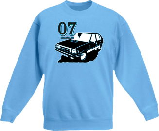07 zgłasza się Polonez Borewicz Wektor - Bluza dziecięca standard bez kaptura błękitna