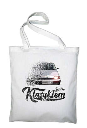 Jeżdżę klasykiem CINQUECENTO - torba zakupowa bawełniana