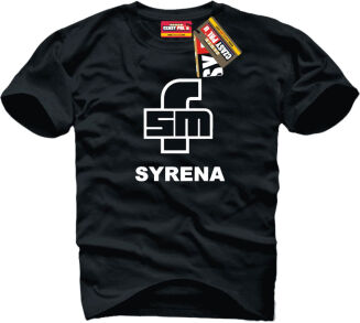 Syrenka - logo - koszulka męska  - 3