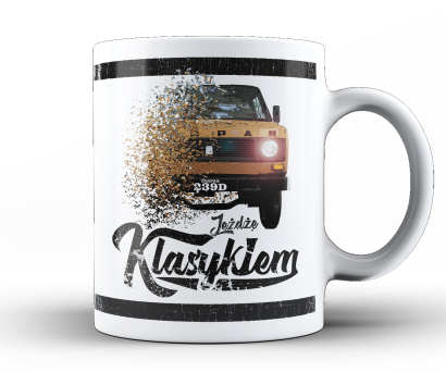 Jeżdżę klasykiem TARPAN - kubek biały ceramiczny 330ml