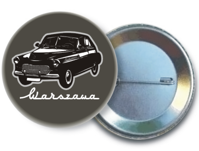 Warszawa - pins button zawieszka 56mm