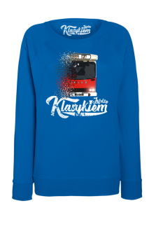 Jeżdżę klasykiem Jelcz Berliet PR110 - bluza damska standard niebieska