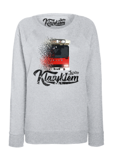 Jeżdżę klasykiem Jelcz Berliet PR110 - bluza damska standard melanżowa