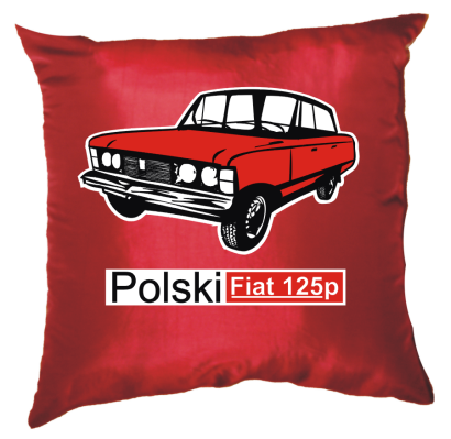 Polski FIAT 125p - poduszka czerwona