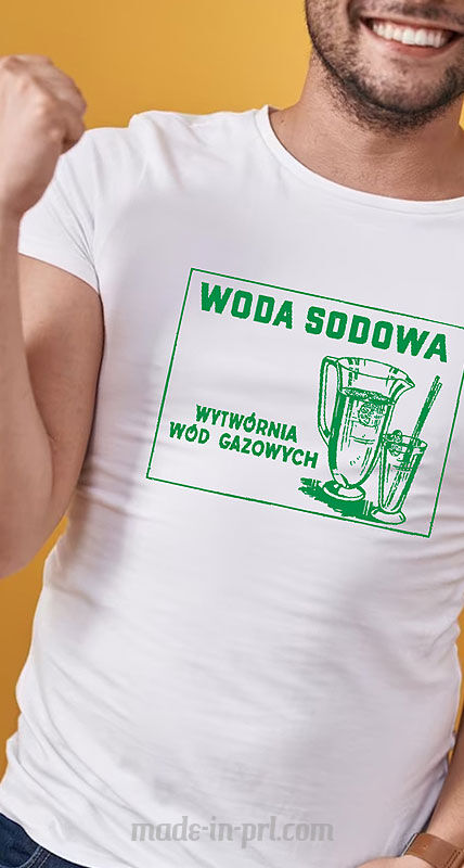 woda sodowa wytwórnia wód sodowych koszulka męska