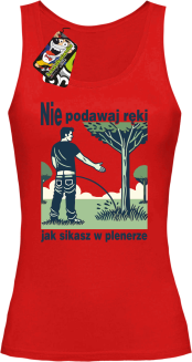 Nie podawaj ręki jak sikasz w plenerze - top damski  3