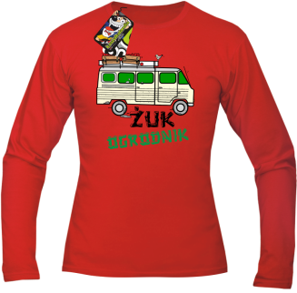 Żuk Ogrodnik Wektor - longsleeve męski czerwony